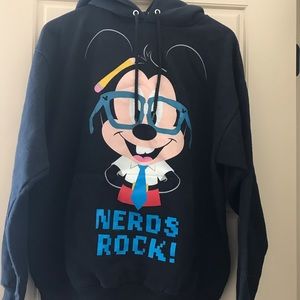 Mickey Mouse nerds rock hoodie